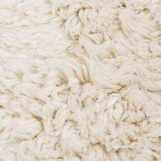 White and orange Shaggy rug 250x250cm, HK Living