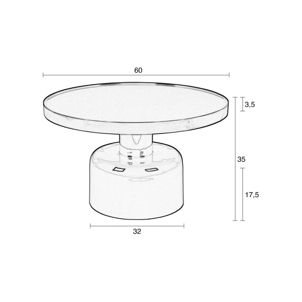 Glam, coffee table, black, Zuiver Glam, coffee table, black, Zuiver