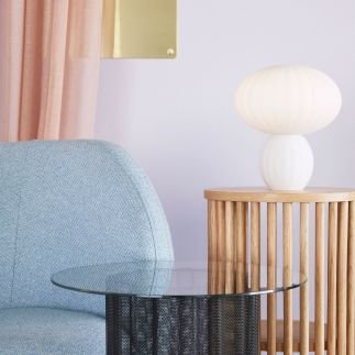 Kumu Lampe de table Blanc, Hubsch