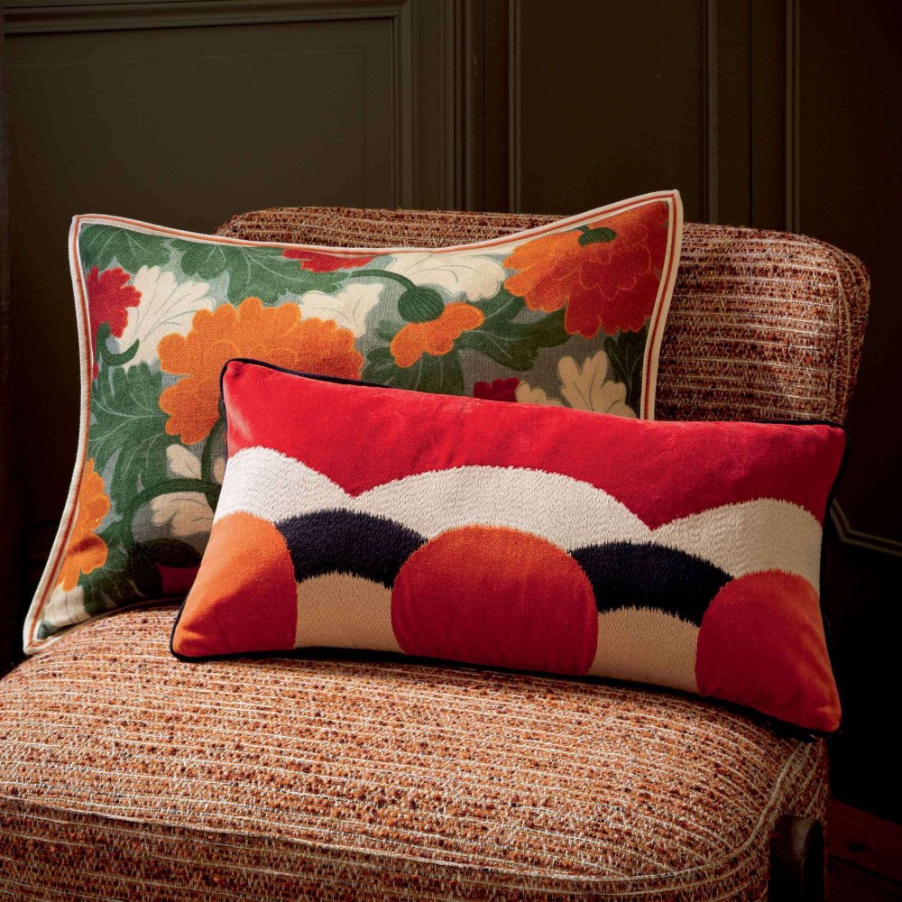 Célestine Papaye,Coussin Elitis, 25cmx50cm Célestine Papaye,Coussin Elitis, 25cmx50cm
