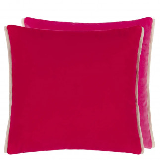 Varese Scarlet and Bright Fuschia, Coussin Designers Guild, 43cmx43cm