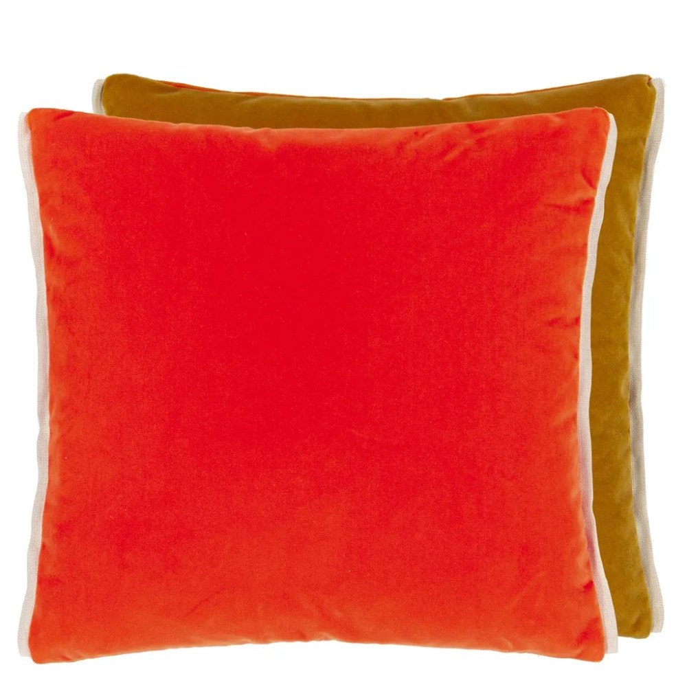 Varese Zinnia and Ocre, Coussin Designers Guild, 43cmx43cm Varese Zinnia and Ocre, Coussin Designers Guild, 43cmx43cm