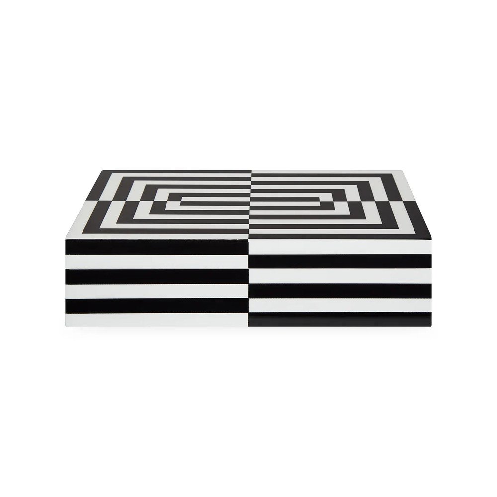 Op'Art Large, Boite Laquée, Jonathan Adler Op'Art Large, Boite Laquée, Jonathan Adler