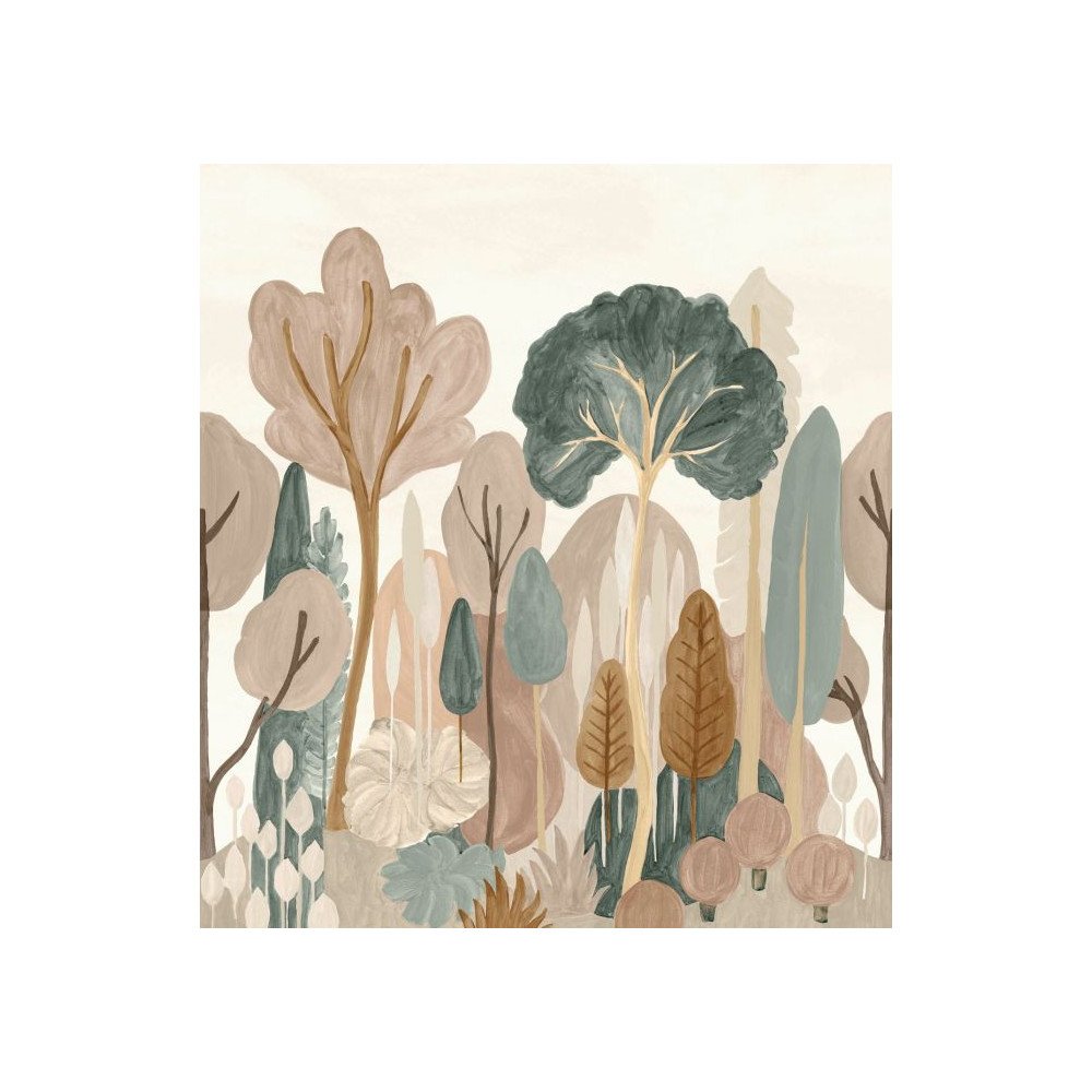 Cobalt Impressionist Forest, panoramic wallpaper, Designers Guild Cobalt Impressionist Forest, panoramic wallpaper, Designers Guild
