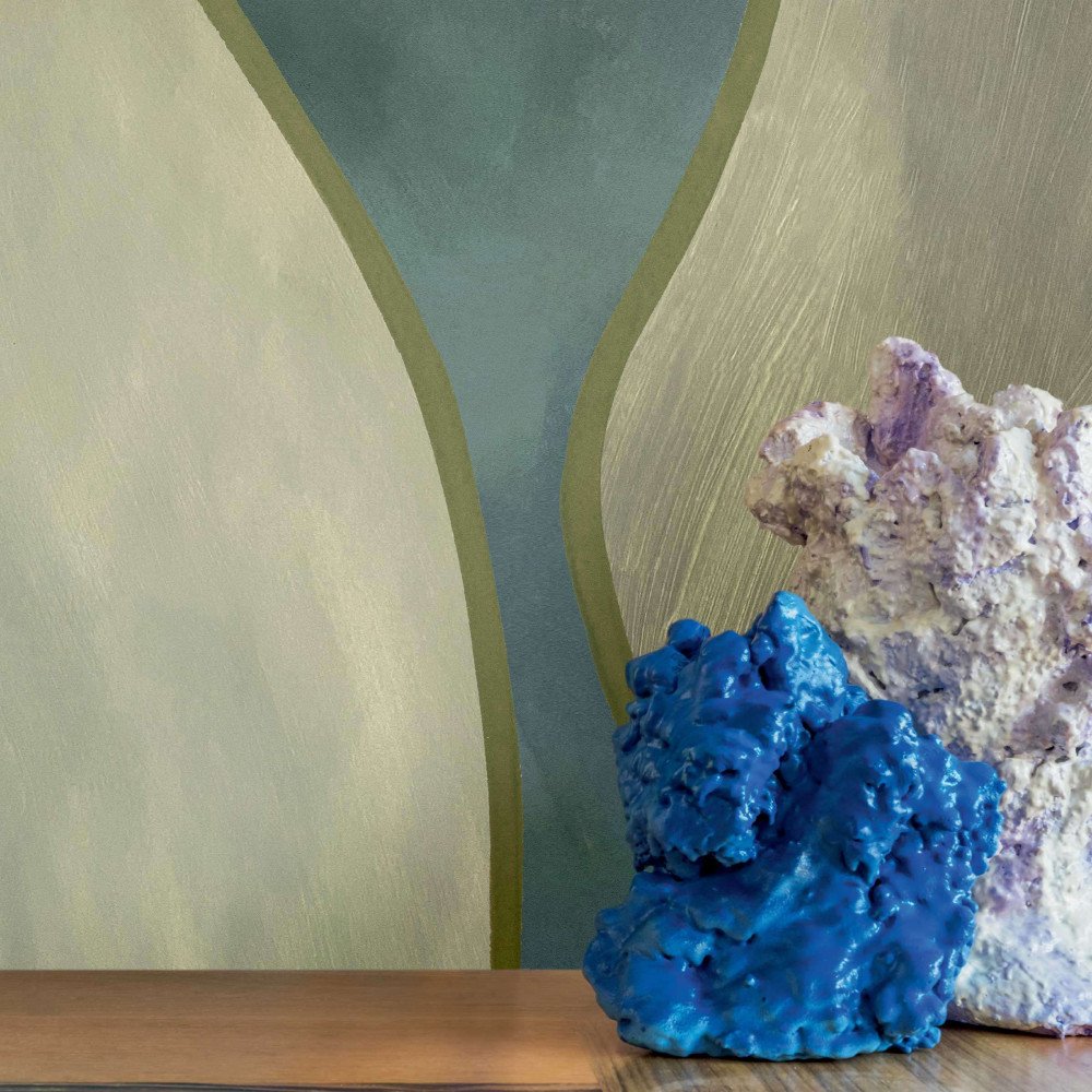 Cobalt Impressionist Forest, panoramic wallpaper, Designers Guild Cobalt Impressionist Forest, panoramic wallpaper, Designers Guild