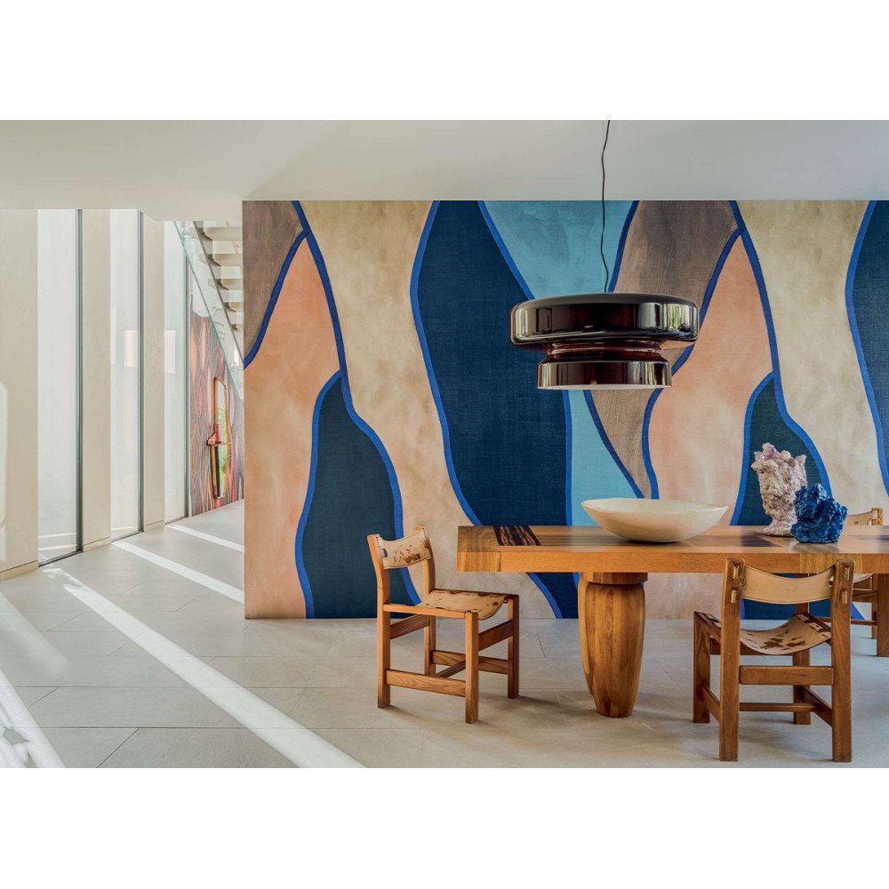 Cobalt Impressionist Forest, panoramic wallpaper, Designers Guild Cobalt Impressionist Forest, panoramic wallpaper, Designers Guild