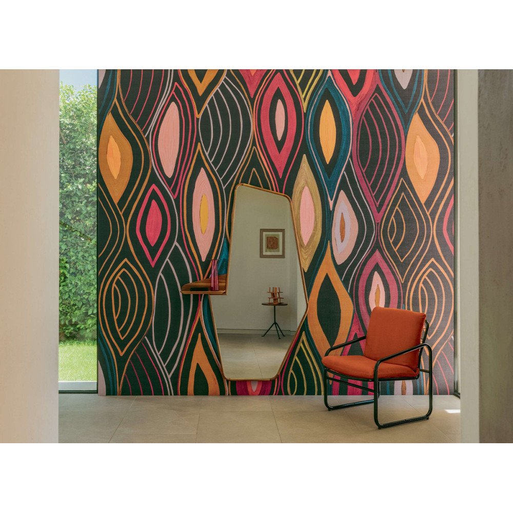 Cobalt Impressionist Forest, panoramic wallpaper, Designers Guild Cobalt Impressionist Forest, panoramic wallpaper, Designers Guild