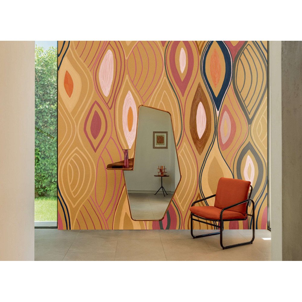 Cobalt Impressionist Forest, panoramic wallpaper, Designers Guild Cobalt Impressionist Forest, panoramic wallpaper, Designers Guild