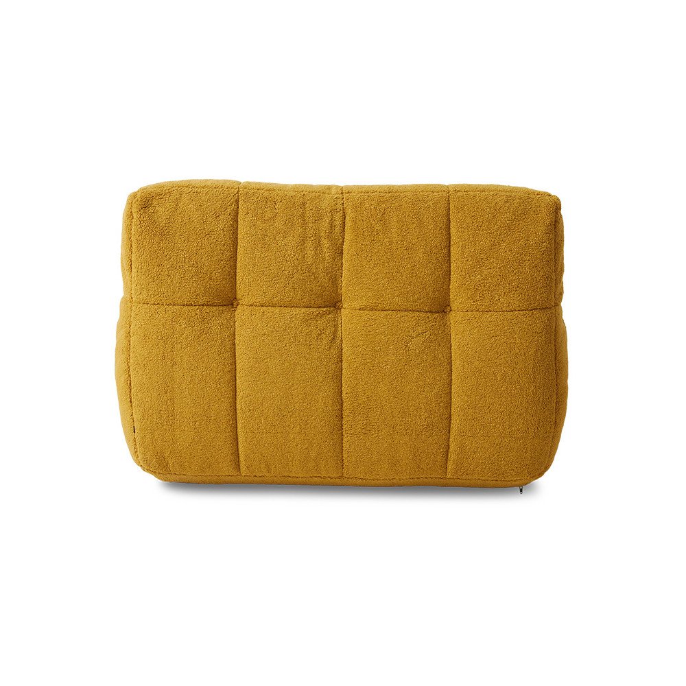 Lazy Lounge Chair Fluffy Ocre, Fauteuil en bouclette, HK Living Lazy Lounge Chair Fluffy Ocre, Fauteuil en bouclette, HK Living
