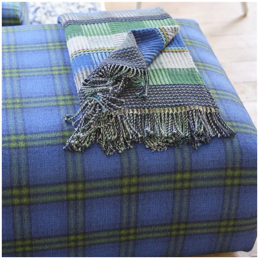 PlaidTasara Cobalt, Designers Guild PlaidTasara Cobalt, Designers Guild