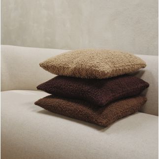 Dark Brown Moor Cushion, Ferm Living, 50 cm x 50 cm