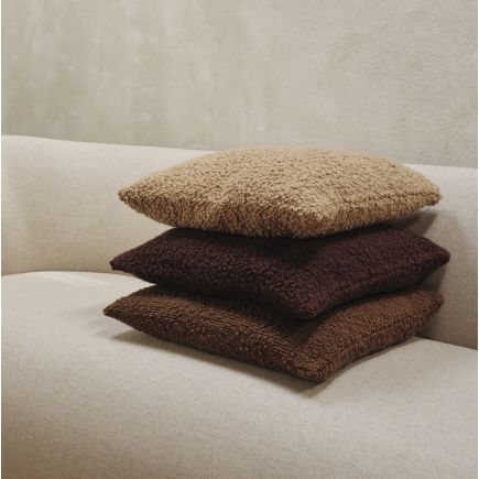 Dark Brown Moor Cushion, Ferm Living, 50 cm x 50 cm