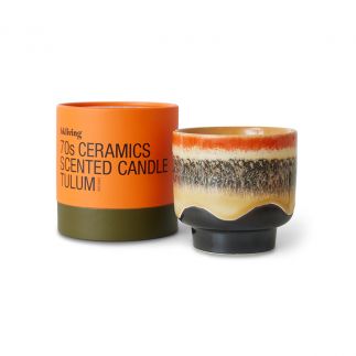 70s ceramics Tulum, Scented candle, HK Living