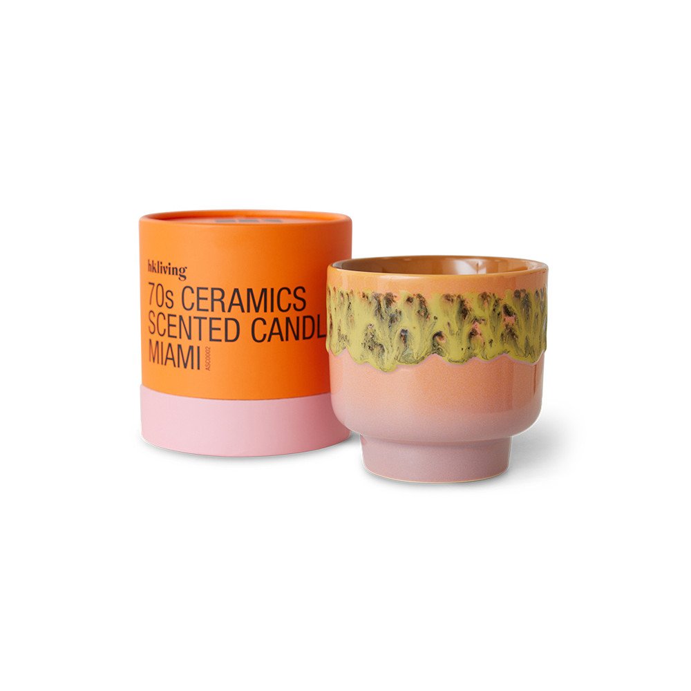 70s ceramics Miami, Bougie parfumée, HK Living 70s ceramics Miami, Bougie parfumée, HK Living