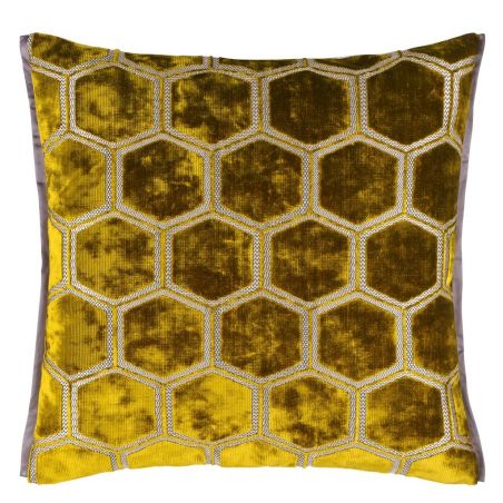 Manipur Ochre, Coussin Designers Guild, 43cmx43cm