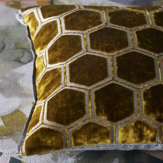 Manipur Ochre, Cushion Designers Guild, 43cmx43cm