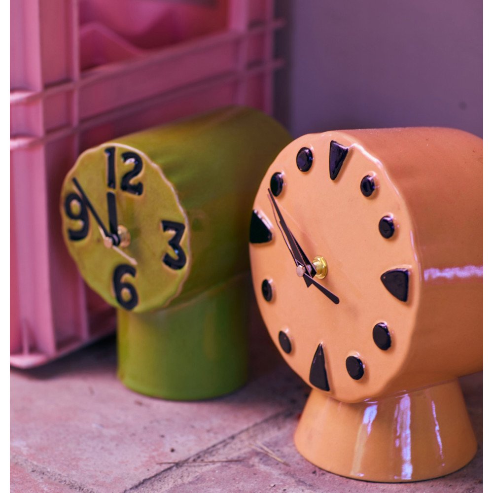 Horloge retro en céramique, Peach, HK Living Horloge retro en céramique, Peach, HK Living