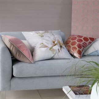 Manipur Coral, Cushion Designers Guild, 43cmx43cm