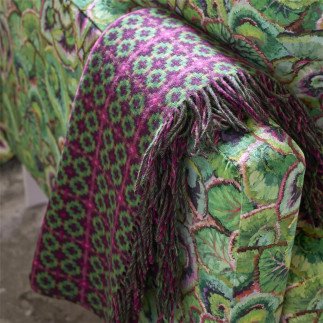 Pembroke Magenta, Plaid ou Jeté de canapé, Designers Guild