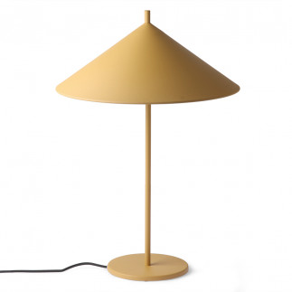 Lampe de table en métal triangle, Coloris Ochre Matt, Taille L, HK Living