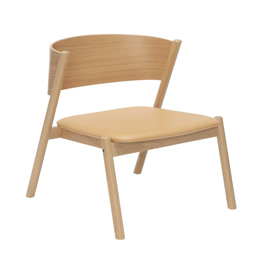 Oblique lounge Naturel, Fauteuil, Hübsch Oblique lounge Naturel, Fauteuil, Hübsch