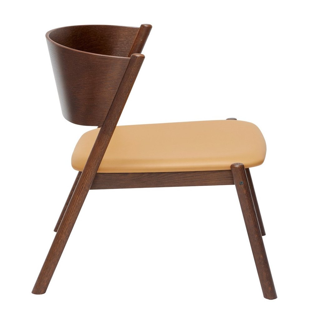 Oblique lounge Marron, Fauteuil, Hübsch Oblique lounge Marron, Fauteuil, Hübsch