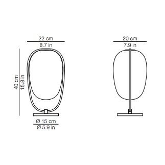 Lanna, Laiton, Lampe de table, Kdln