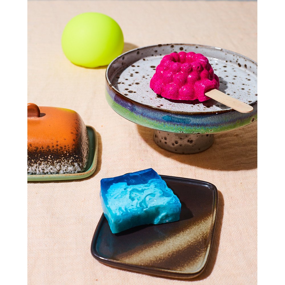 copy ofCoral and Blue ceramic box, collection 70's, HK Living