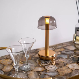 Two, Gold Smoked, lamp to install, Humble