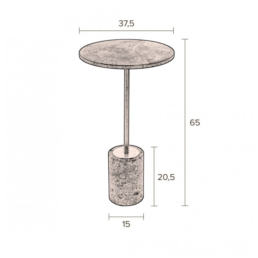 Gunnar Emeraude, Table d'appoint, Dutchbone Gunnar Emeraude, Table d'appoint, Dutchbone