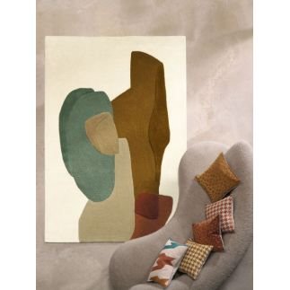 Daim Camel, Coussin, Casamance, 45cm x 45cm