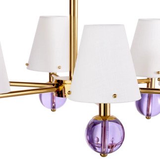 Belvedere Six Light Chandelier, Lustre, Jonathan Adler