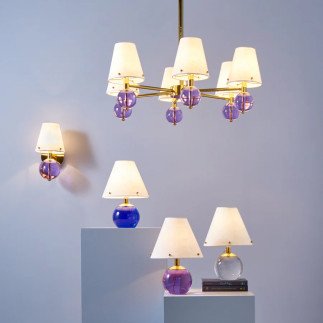 Belvedere Six Light Chandelier, Lustre, Jonathan Adler