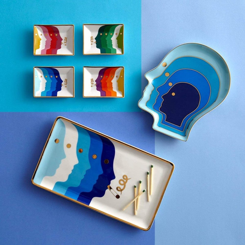 Atlas, Ensemble de 4 mini Vide-poches, Jonathan Adler Atlas, Ensemble de 4 mini Vide-poches, Jonathan Adler