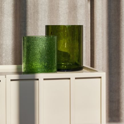 Cheetah Glass, Vase M, HK Living