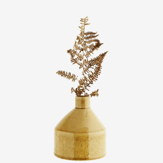 Vase/Bougeoir en céramique Jaune, Madam Stoltz