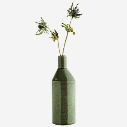 Vase/Bougeoir en céramique Vert, Madam Stoltz