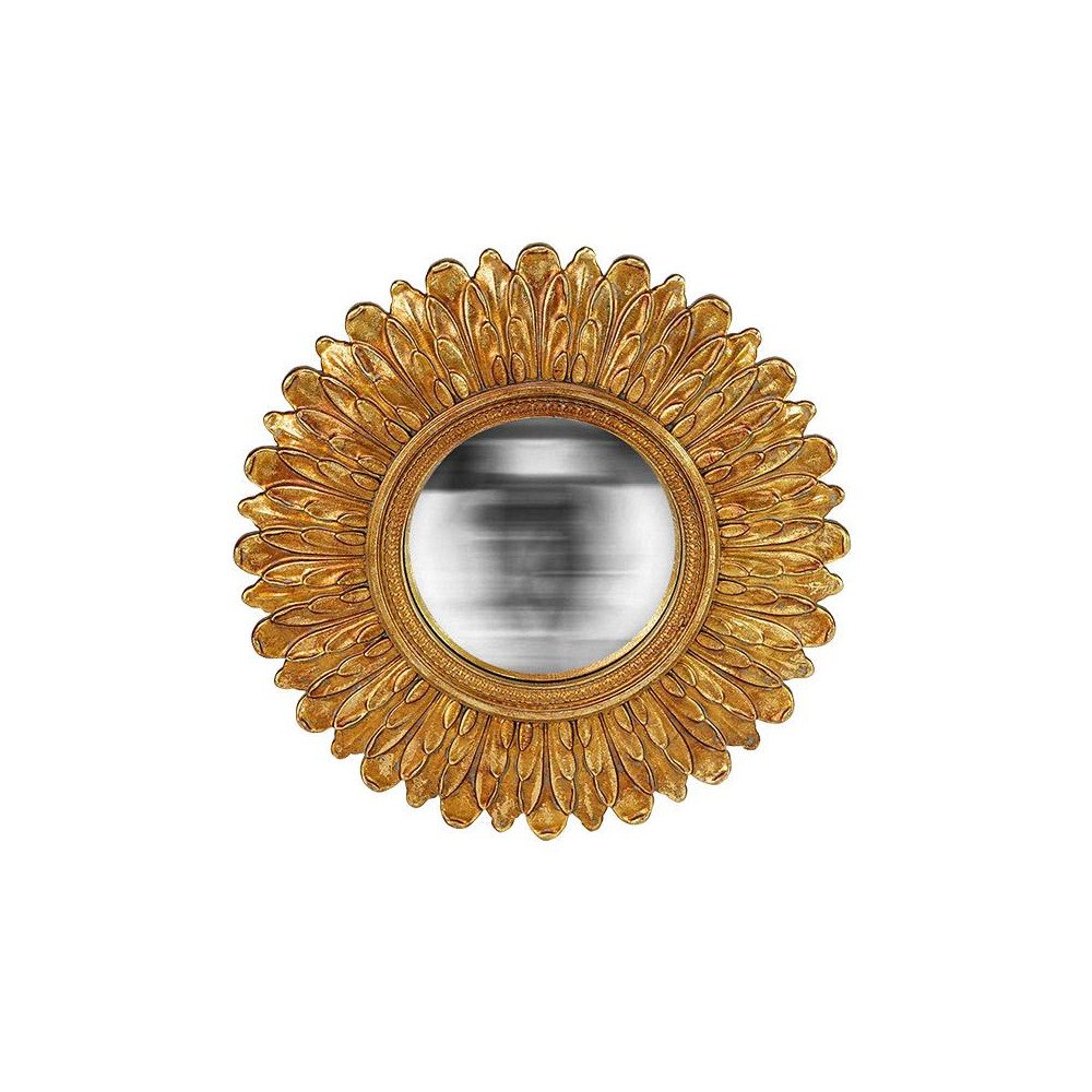 Plumes doré, Miroir convexe, 35 cm, sélectionné par Hippotigre Plumes doré, Miroir convexe, 35 cm, sélectionné par Hippotigre