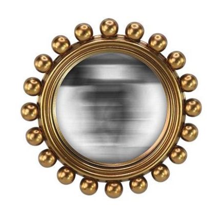 Perles Dorées, Miroir Convexe, 21,5 cm, Sélectionné par Hippotigre