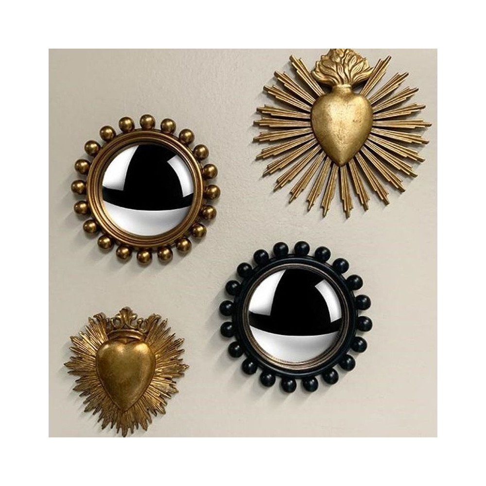 Perles Dorées, Miroir Convexe, 21,5 cm, Sélectionné par Hippotigre Perles Dorées, Miroir Convexe, 21,5 cm, Sélectionné par Hippotigre