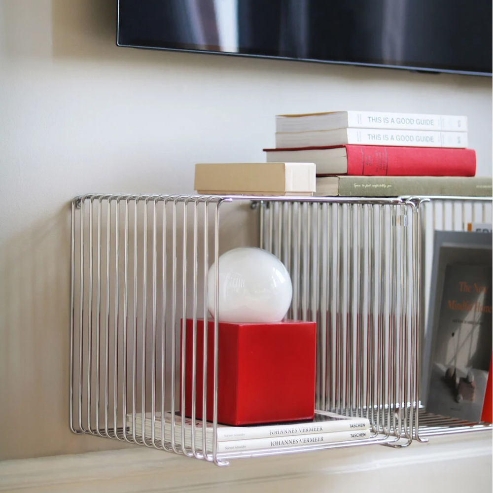 Bob 14, Rouge,Lampe de Table, Globen Lighting (avec son Ampoule)