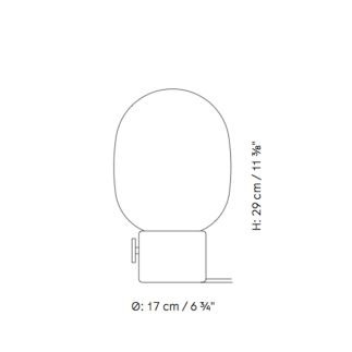 JWDA Light Grey Concrete, Lampe de table avec variateur , Audo