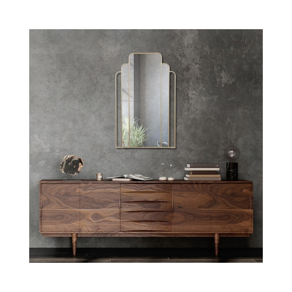 copy ofMIROIR CONVEXE DORE PLUMES DIAM 35CM