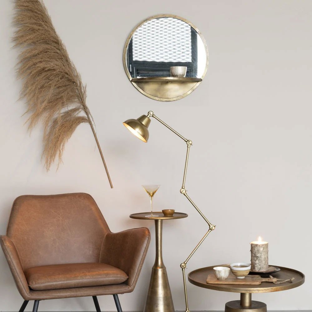 Feyza, Miroir avec étagère, Zuiver Feyza, Miroir avec étagère, Zuiver