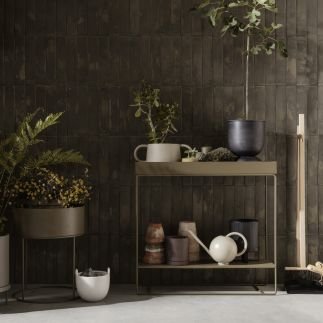 Plant Box Black, Jardinière / Table d'appoint, Ferm Living