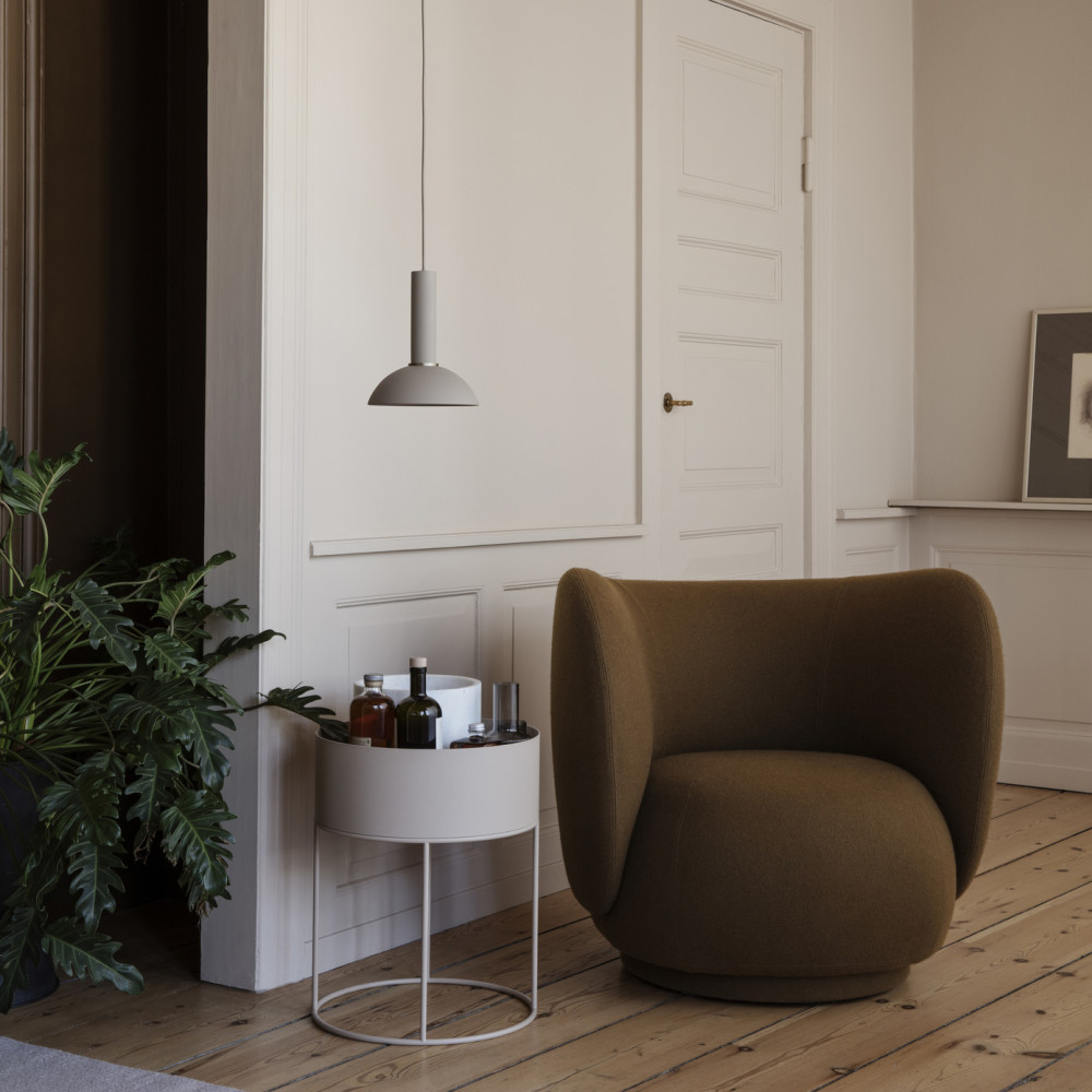 Plant Box Light Grey, Jardinière / Table d'appoint, Ferm Living Plant Box Light Grey, Jardinière / Table d'appoint, Ferm Living