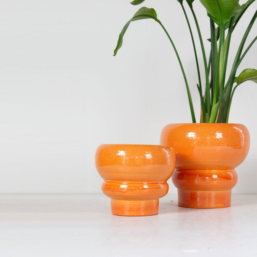 Jump Pale Orange 25cm, Cache-pot, Sélectionné par Hippotigre Jump Pale Orange 25cm, Cache-pot, Sélectionné par Hippotigre