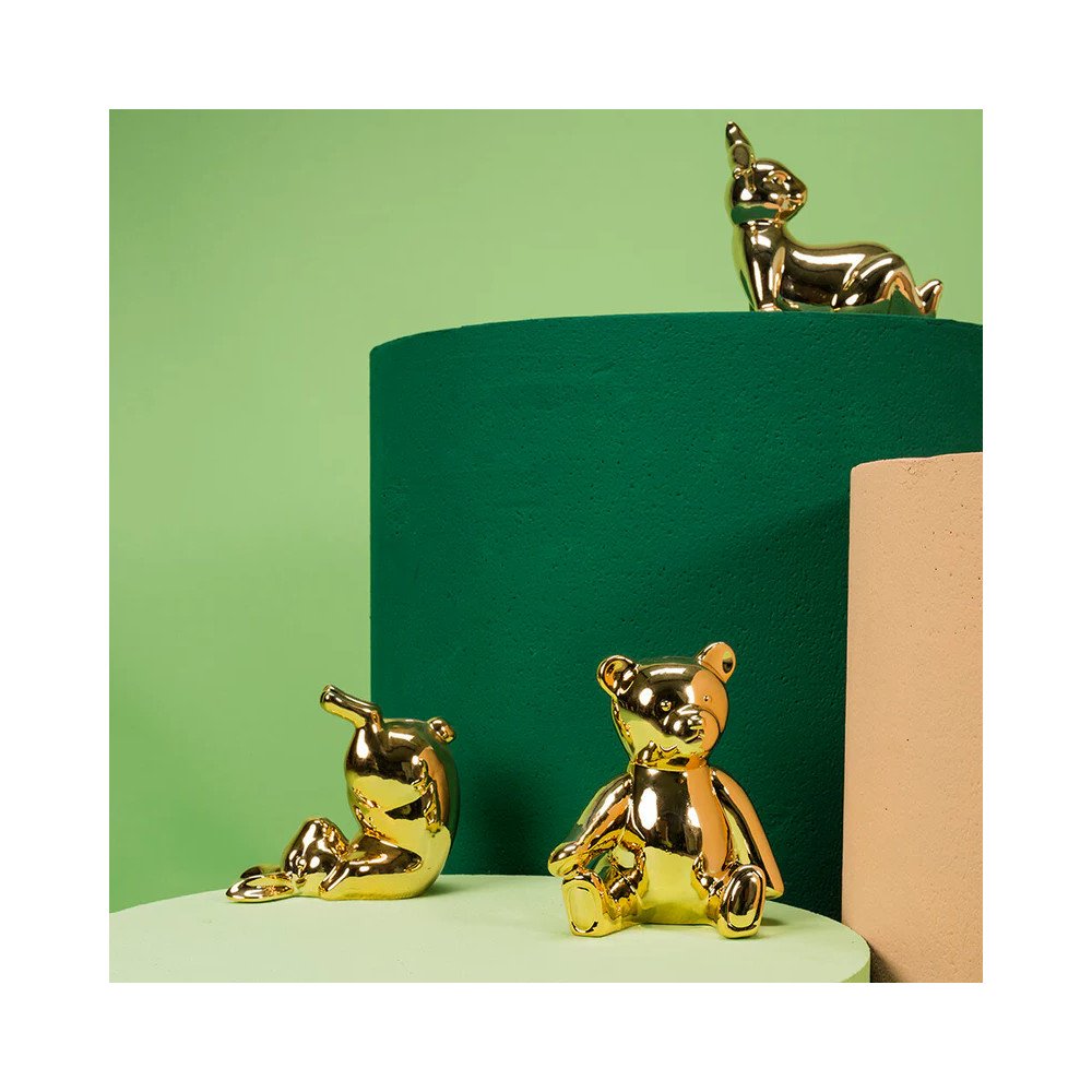 Moneybox Teddy gold, Tirelire, Pols Potten Moneybox Teddy gold, Tirelire, Pols Potten