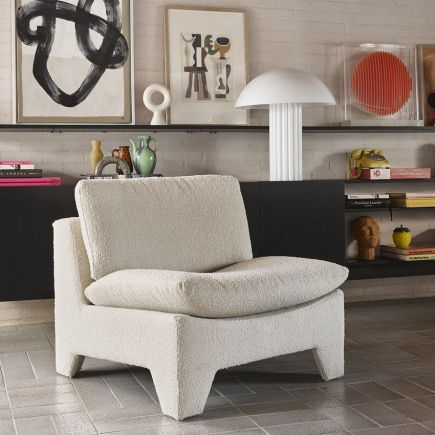 Retro Lounge, Bouclé Armchair, HK Living