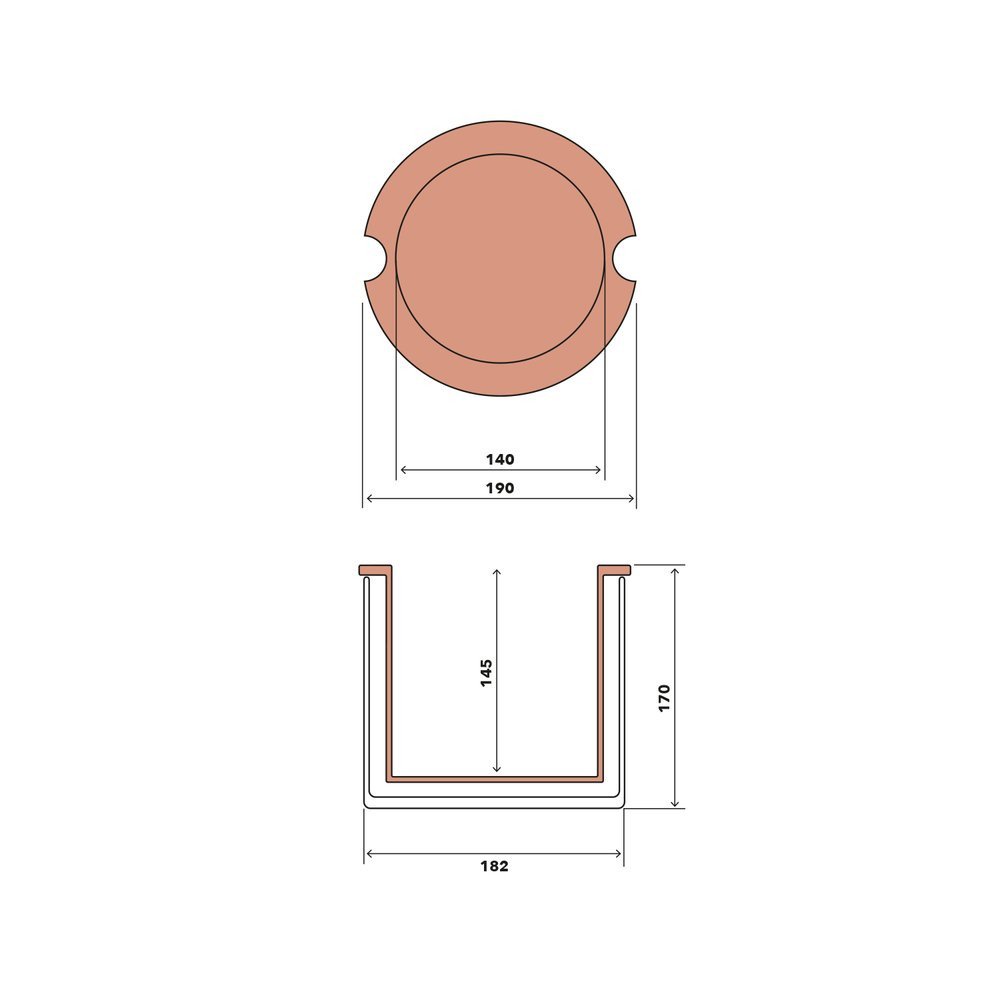 Wetpot Taille M, 19cm, Cache-pot à réserve d'eau, WetPot Systems Wetpot Taille M, 19cm, Cache-pot à réserve d'eau, WetPot Systems